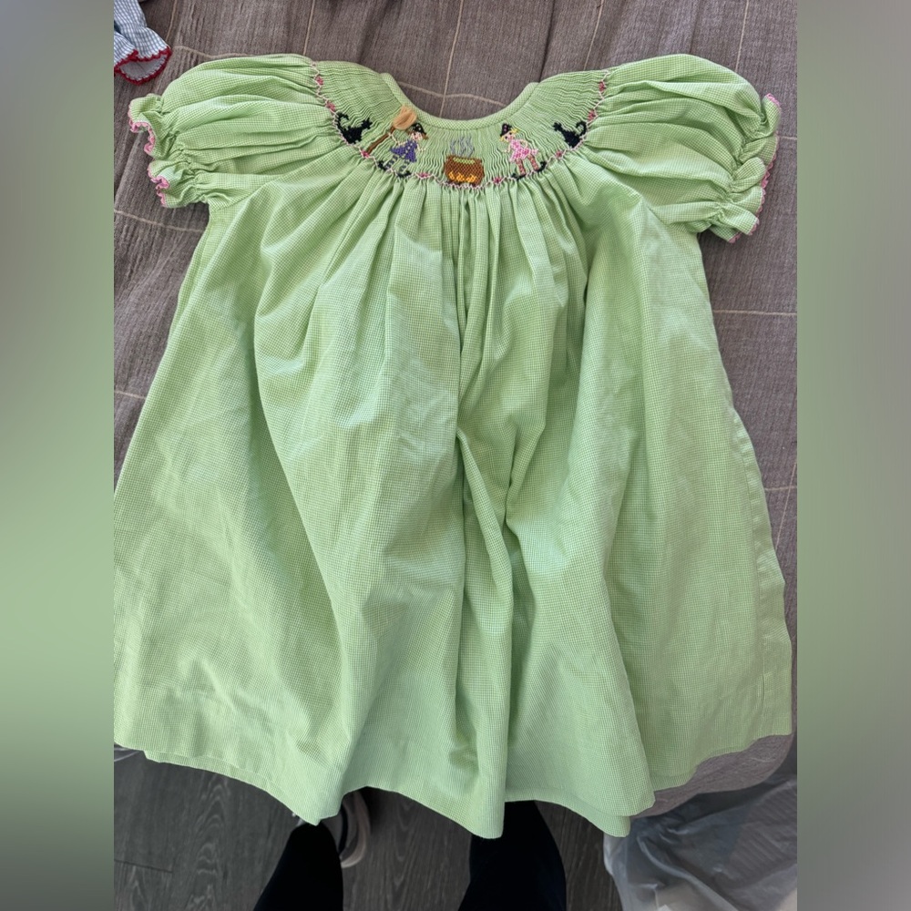 Halloween smocked dress